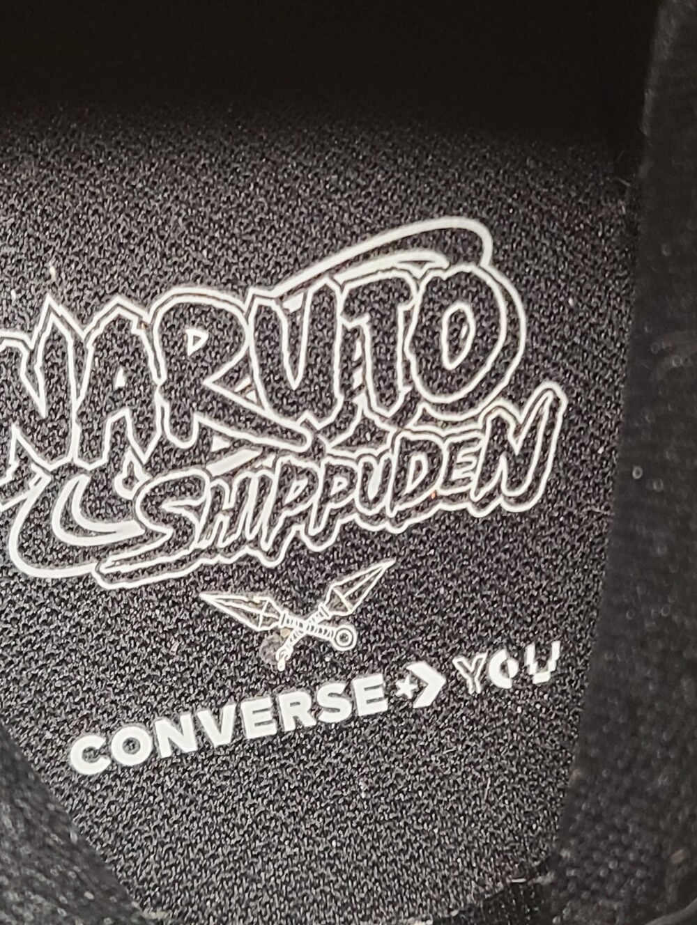 Converse X Naruto CTAS Sasuke Uchiha casual hi top sneakers size 8 - Picture 8 of 10